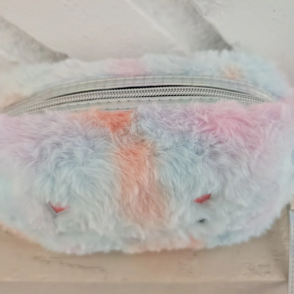 Fluffy Cat Plush Bag - Multicolor